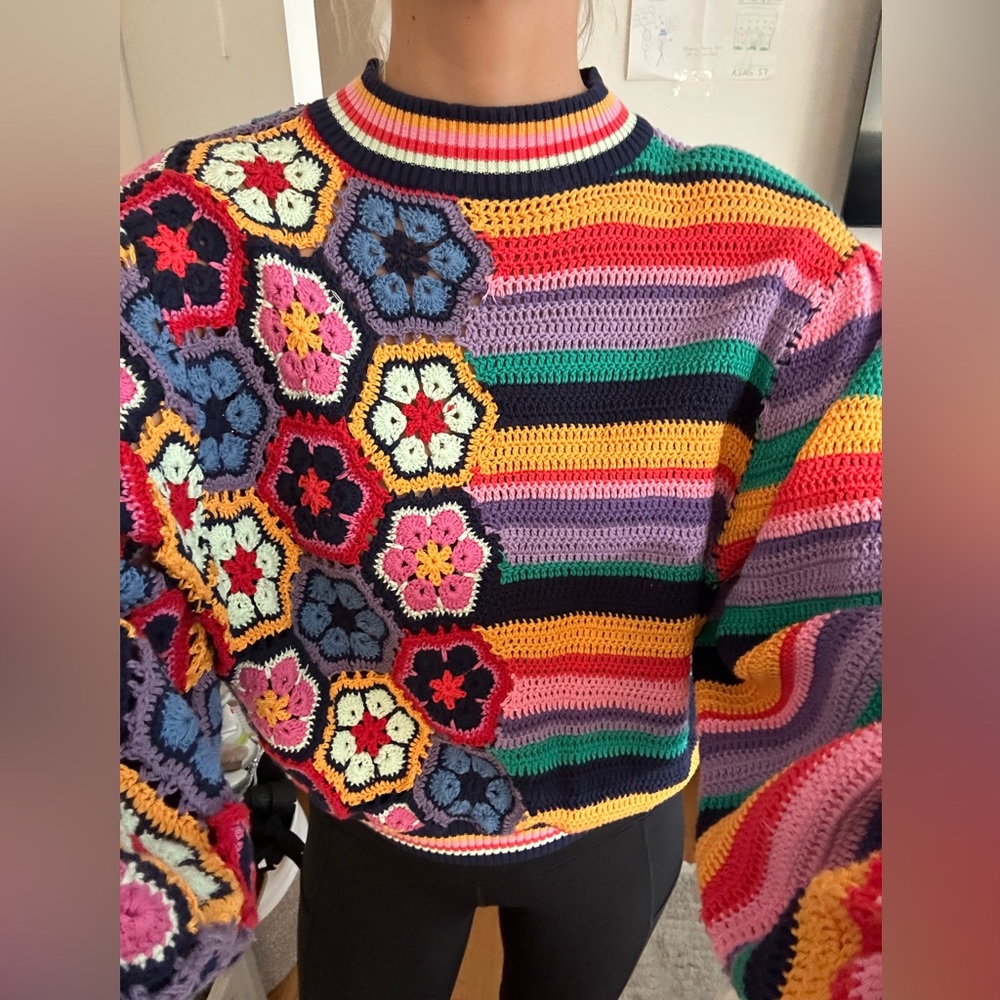 Farm rio crochet sweater